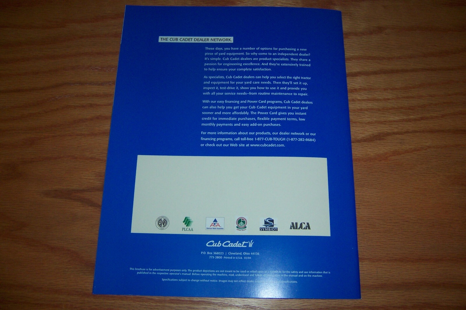 2004 CUB CADET OUTDOOR POWER EQUIPMENT LITERATURE #773-2800