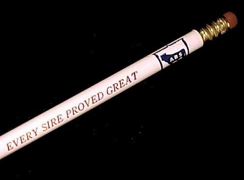 American Breeders Service ABS Lead Pencil Vintage Advertising Souvenir