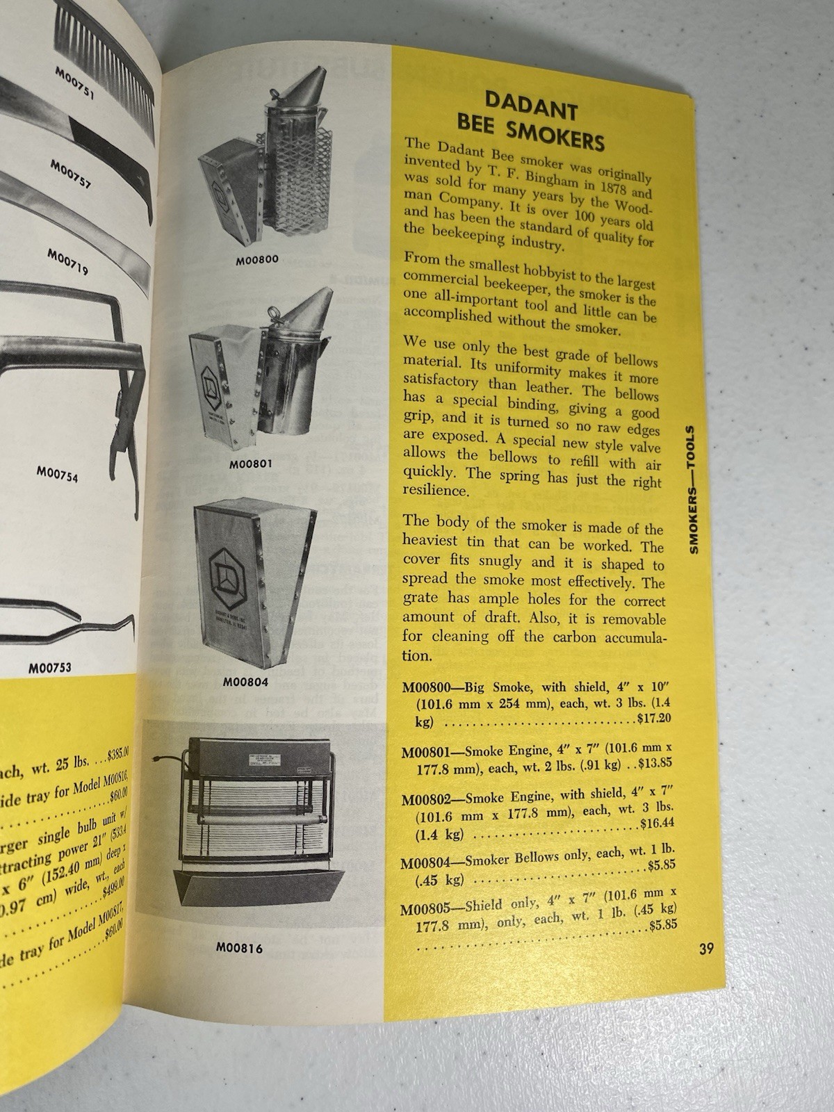 Dadant Beekeepers 1983 Catalog Envelope Order Form