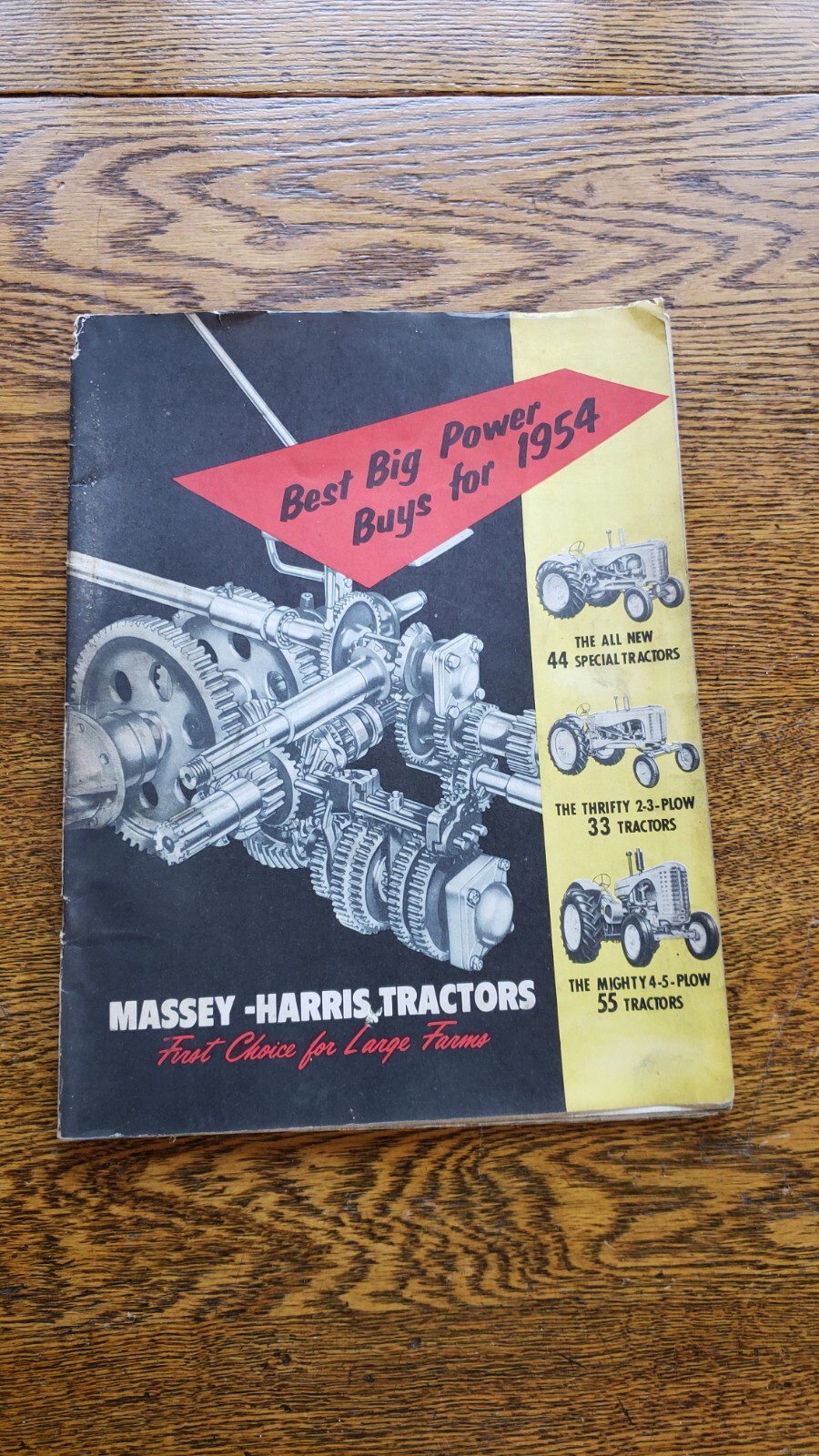 Vintage 1954 MASSEY-HARRIS Farm Equipment Sales & Service FARMERS HANDY catalog