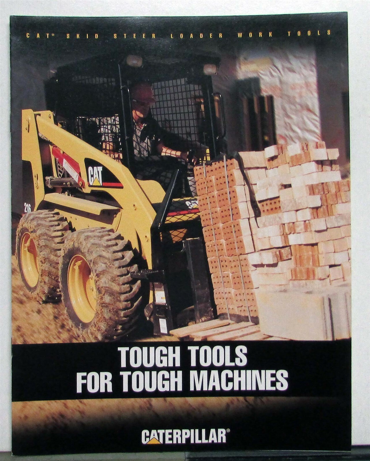 2000 Caterpillar Skid Steer Loader Tools Specs Construction Sales Brochure