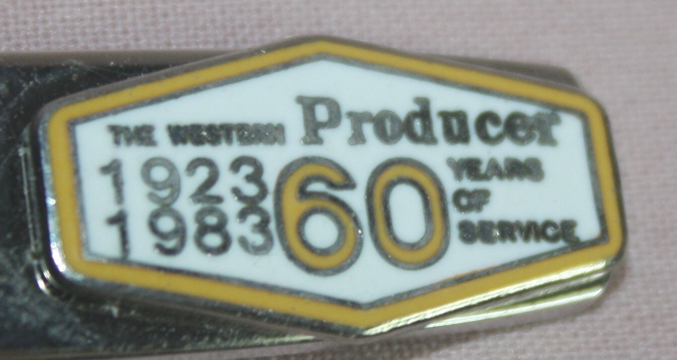 THE WESTERN PRODUCER 60 YEARS 1923-1983 AGRI. NEWS PAPER SOUVENIR SPOON SP-988