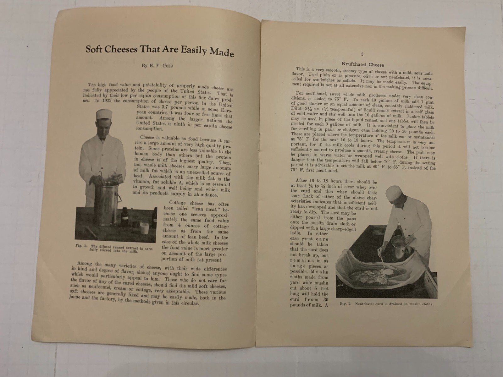 1935 Soft Cheeses That Are Easily Made Booklet by Iowa State College