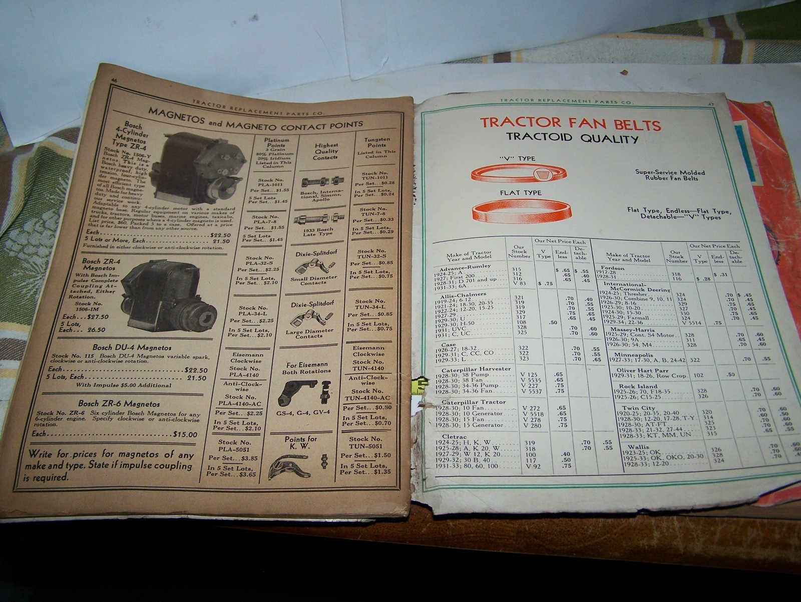 1935 Tractor Replacement Parts 1979 Surplus Catalogs Rumely Huber IHC Hart Parr
