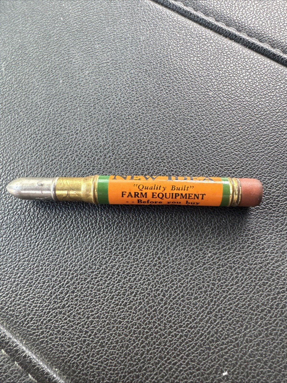 Vintage NEW IDEA FARM EQUIPMENT BULLET PENCIL Advertising Sandwich Illinois
