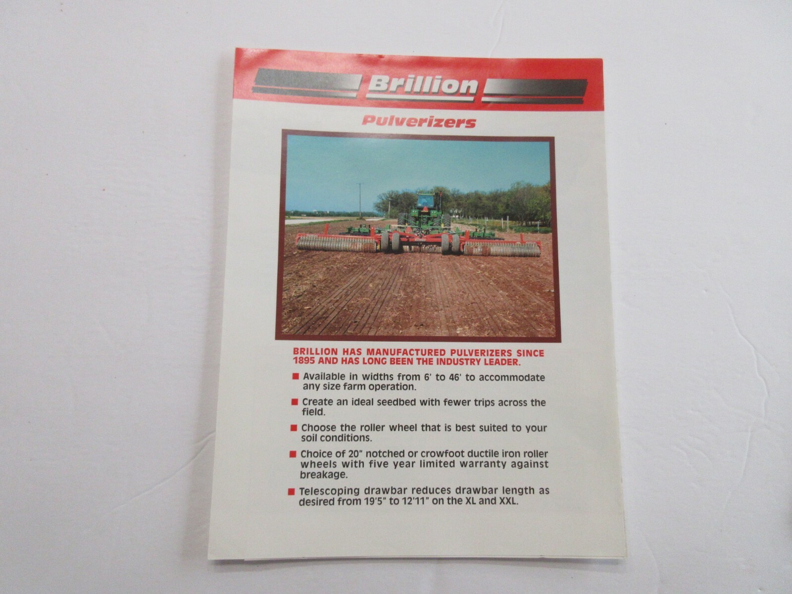 Brillion Pulverizers Sales Brochure 6 Page