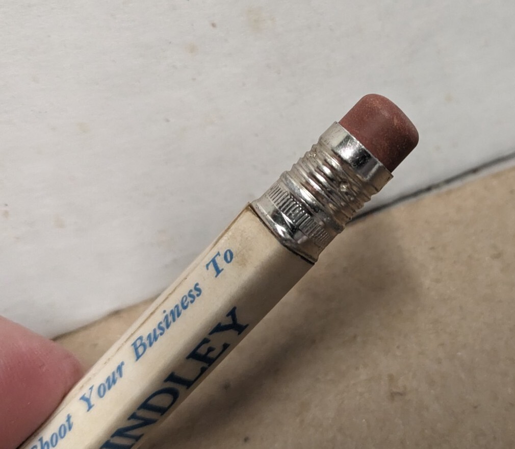 Vintage Lindley Livestock Commission Co Union Stockyards Omaha NE Bullet Pencil