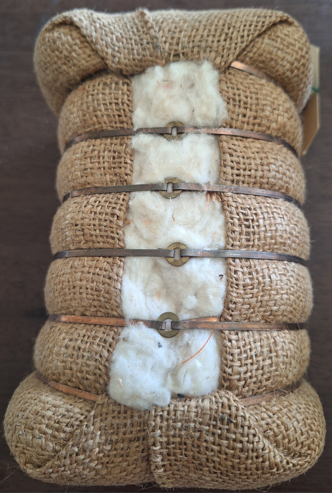 ARIZONA COTTON BALE SOUVENIR-VINTAGE 7&Prime; HIGH WIRE BANDED PIMA COTTON-ADORABLE PC