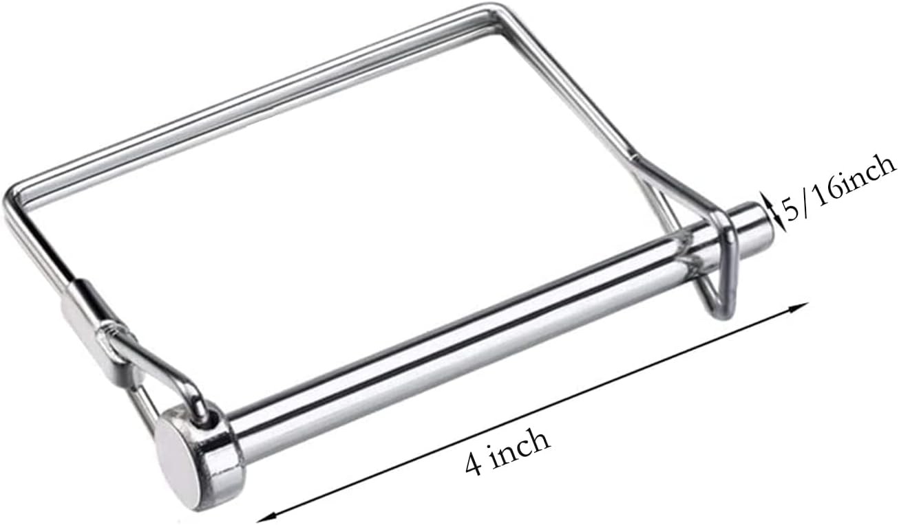 Sunnyway 10 Pack 5/16 Inch Trailer Coupler Pin Set 4 Inch Long Wire Lock Pin …