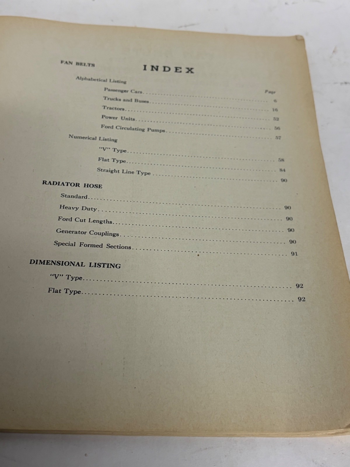 1940 American Brakeblok Fan Belts Radiator Hose Sale Catalog