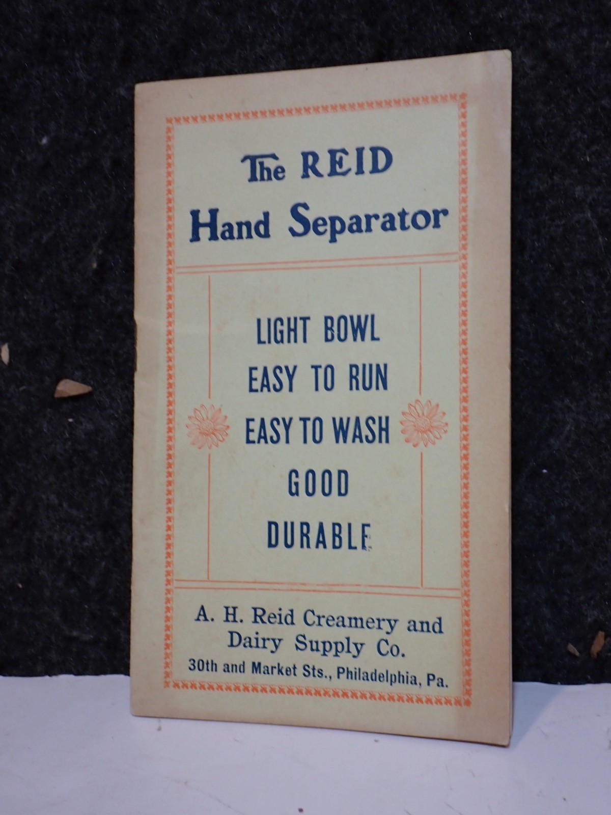 VINTAGE 1905 – 1906 THE REID CREAM SEPARATOR ADVERTISING CATALOG