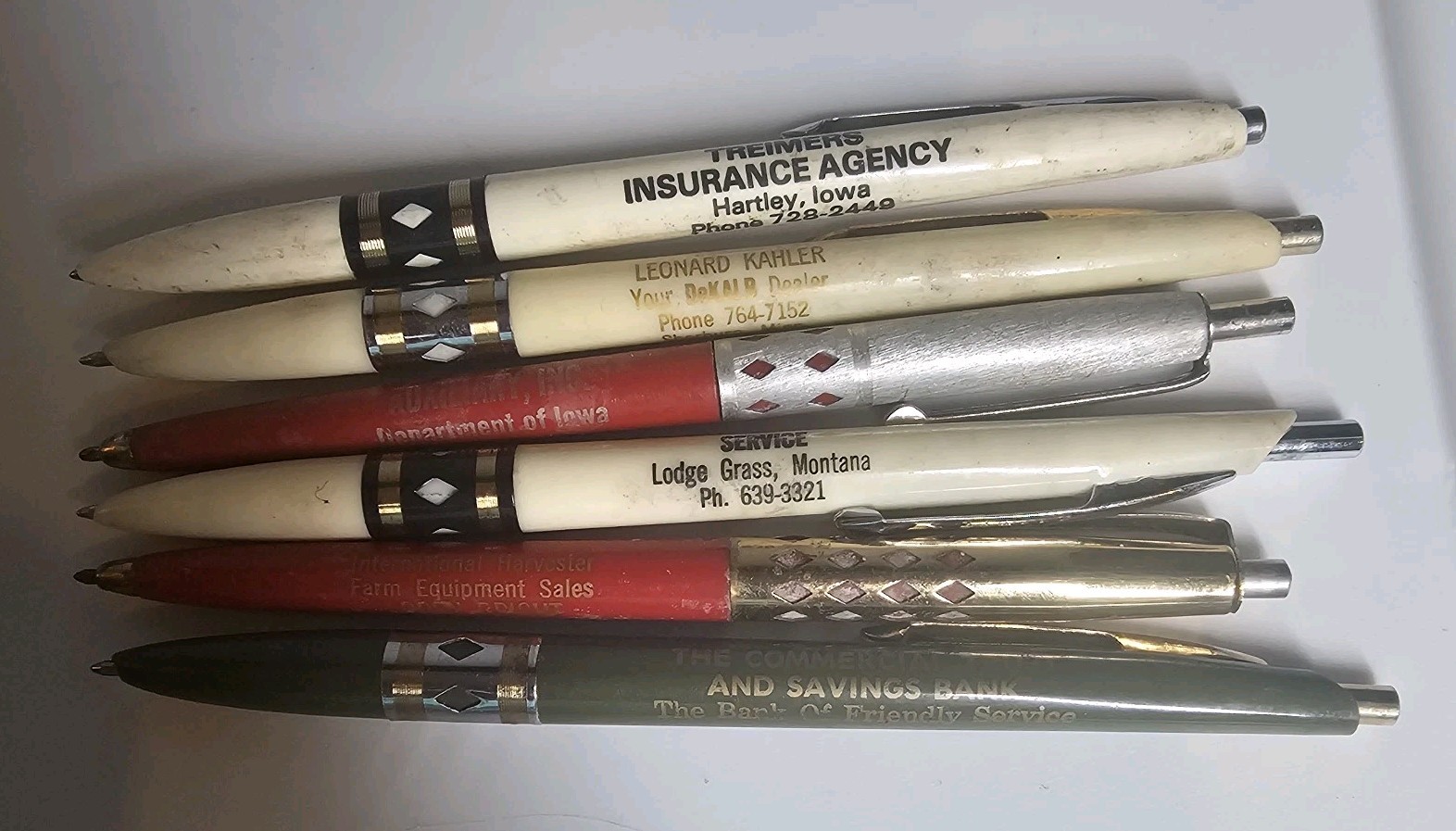 Lot Of Charles City, Iowa And Area Pencil Pen Collection Floyd County
