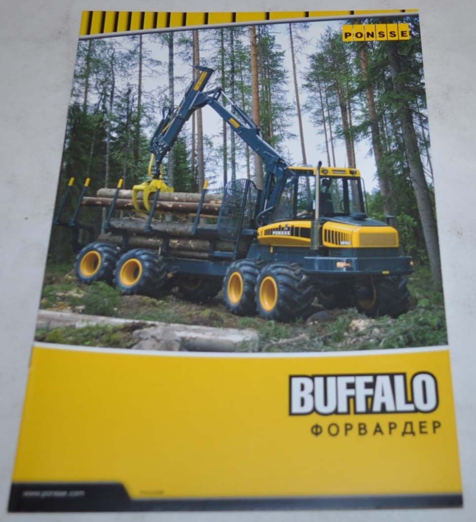 Ponsse Buffalo Forwarder Logging Brochure Prospekt