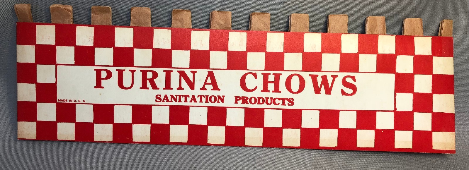 PURINA CHOW Paper Honeycomb HAT Advertising Vintage Original Dog Cat Farm