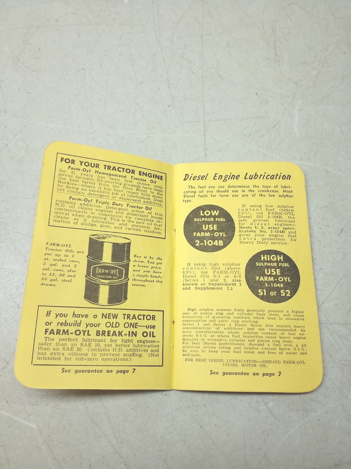 Farm Oyl Memo Book 1950 51 Petroleum Advertising Mondovi Farm Service Wisconsin