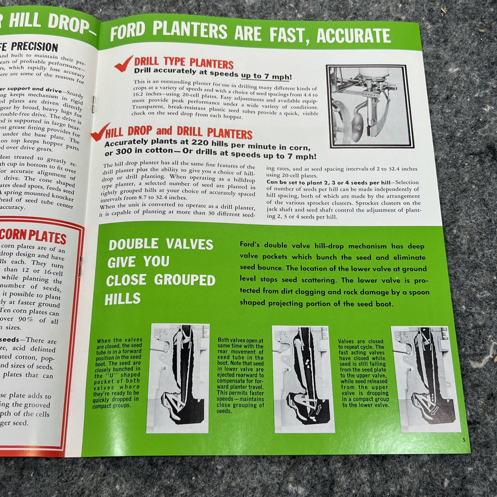 FORD 2,4,6 REAR MOUNTED PLANTERS 8 PAGES SALES BROCHURE