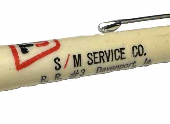 Vintage Davenport Iowa SM Service Company FS Seeds Farming Ag Advertising IA Pen