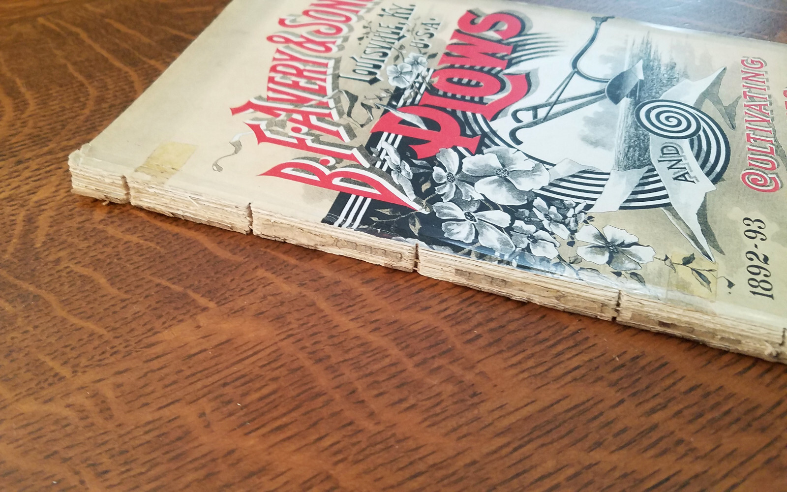 1892 BF Avery Plow Cultivator Farm Garden Catalog Horse Drawn Brochure
