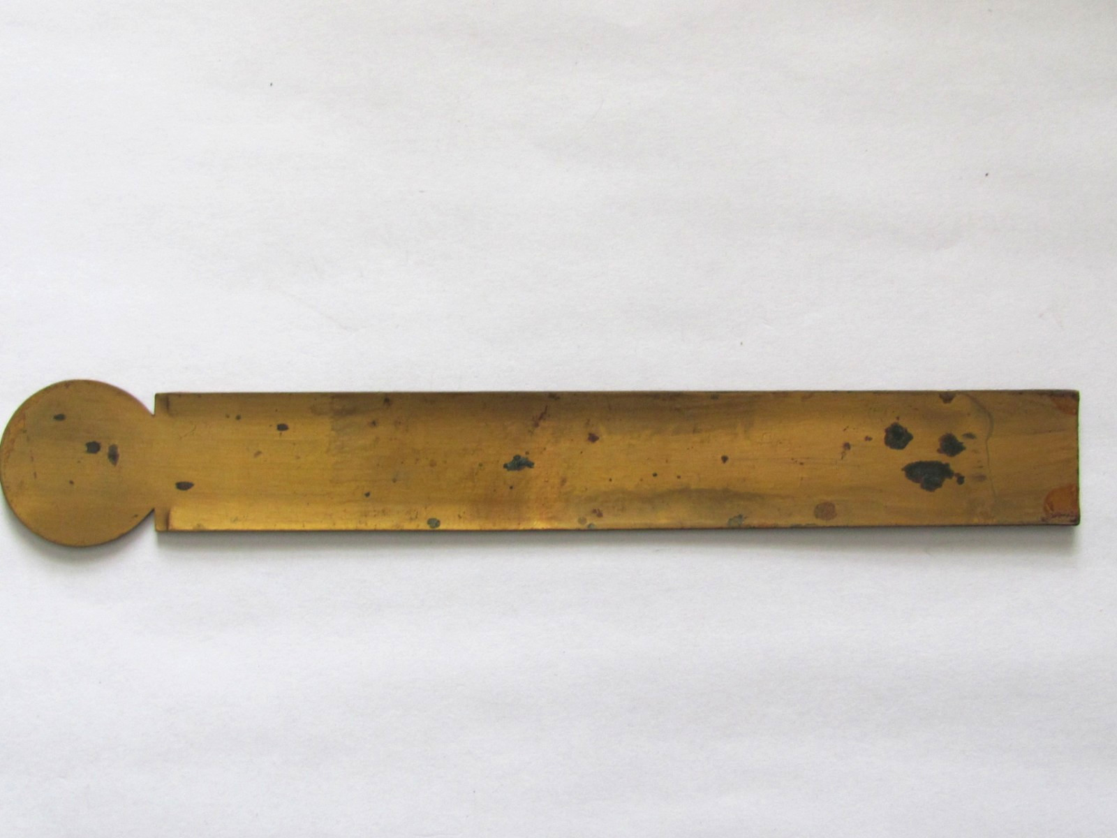 ANTIQUE BUSHNELL PUMP CO ILLINOIS PLUMBERS STEAM FITTER SUPPLIES DESK RULER