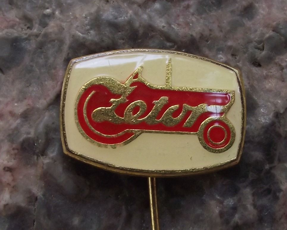 Vintage Classic Czech Zetor Farm Tractor Logo Agricultural Farming Pin Badge