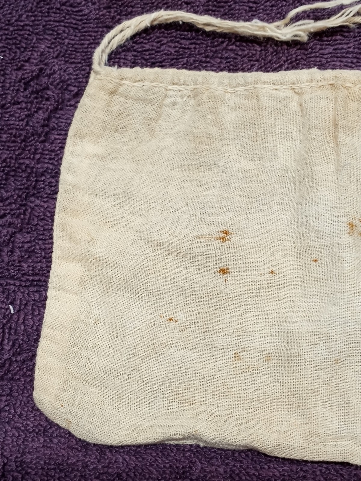 Vintage CLOTH BAG USS 25 CLAMPS FOR 5 AMERICAN T POST US STEEL