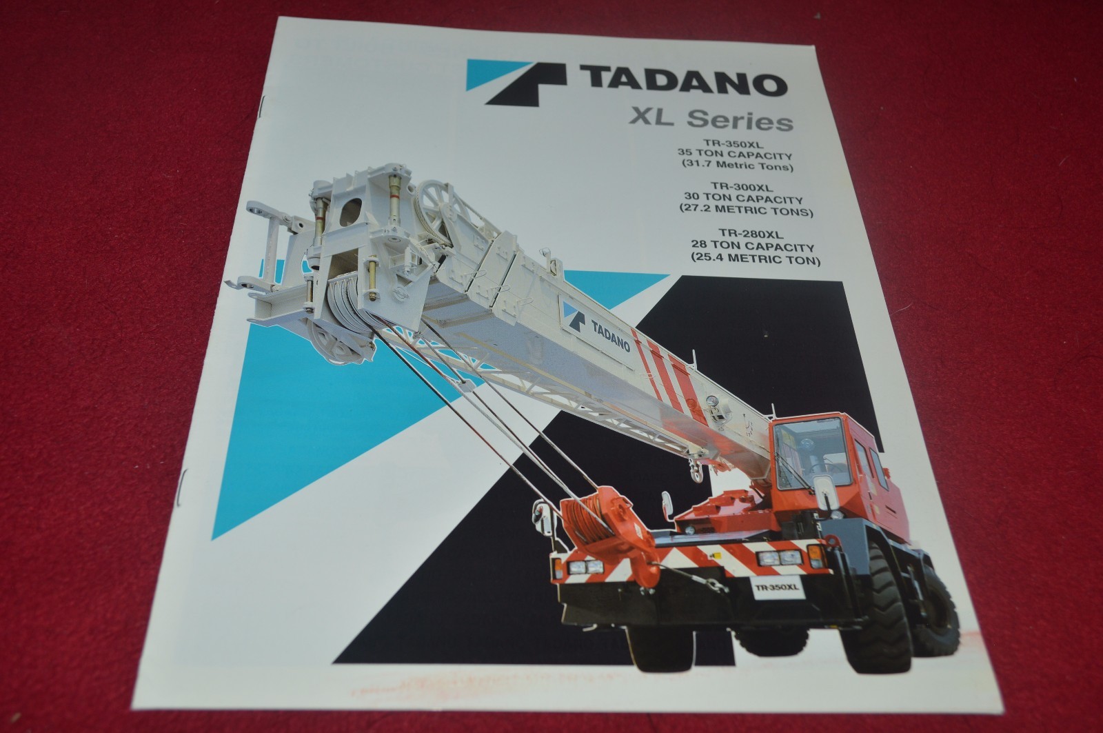 Tadano XL Series TR-350XL TR300XL TR-280XL Crane Dealer&rsquo;s Brochure YABE16