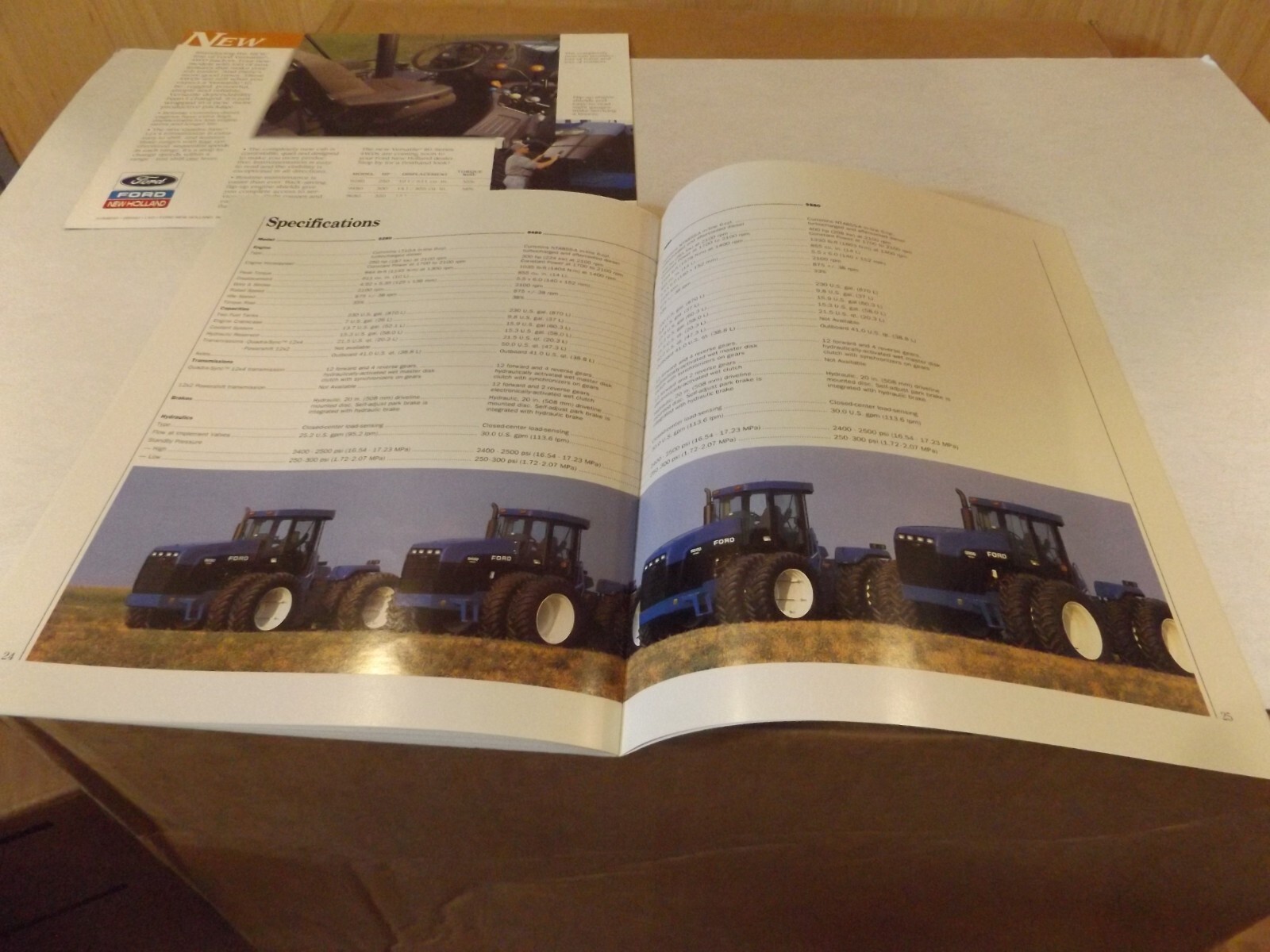 2-pc. FORD NH « NEW FOR 94 » VERSATILE 80 SERIES, LIT # 31928040 1994