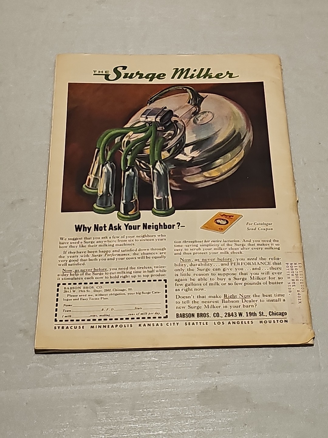 Original WW2 Farm Journal Magazine February 1942