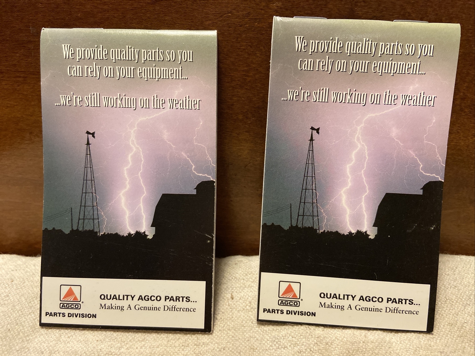 Lot Of 4 Vintage 1999 “Agco Parts Division” Unused Note Pads-Farm Agriculture