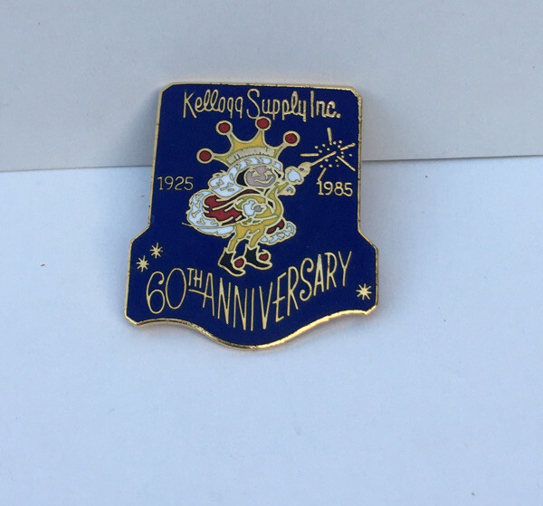 Vintage KELLOGG SUPPLY INC. 60th Anniversary Enamel Pin 1925 – 1985  lot of 4