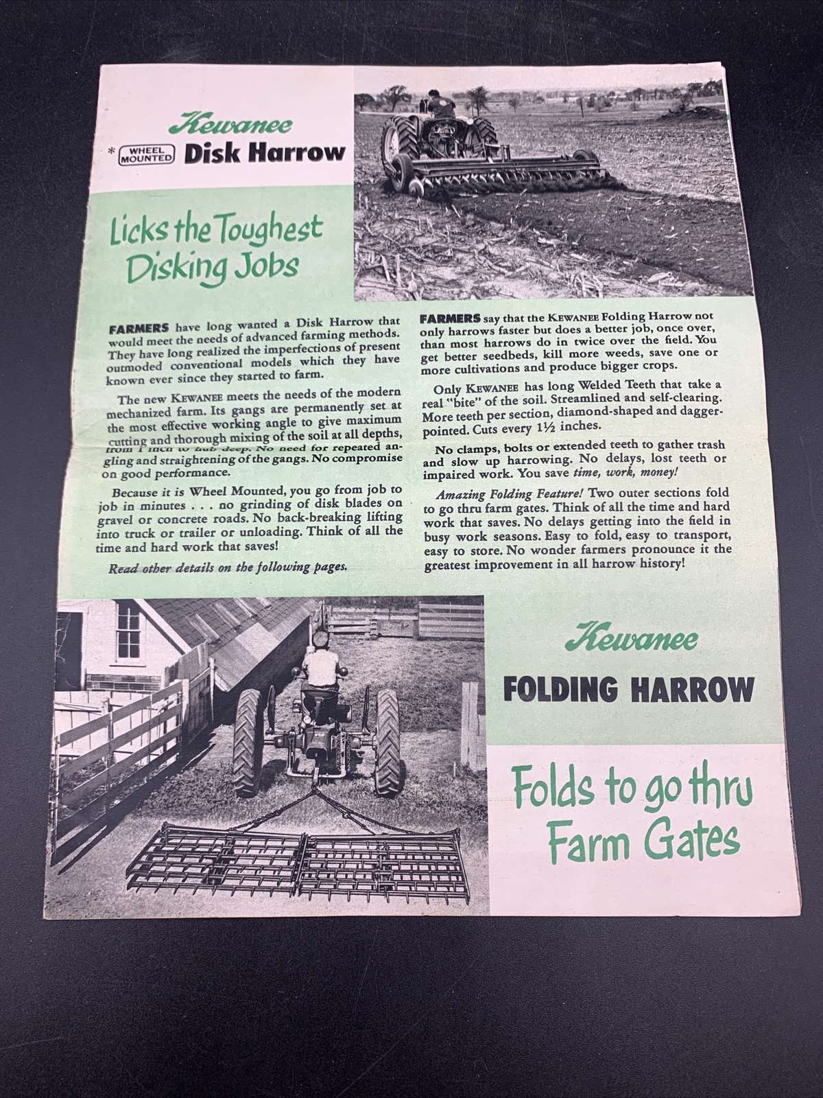 Original 1940’s Kewanee Machinery & Conveyor Brochure/Catalog Mailer-16 Pages