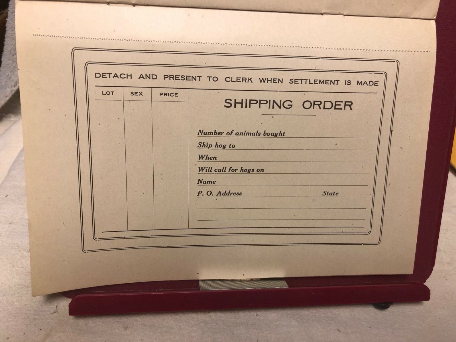 Spotted Poland China Catalog John P. Simpson LaFayette Indiana 1921