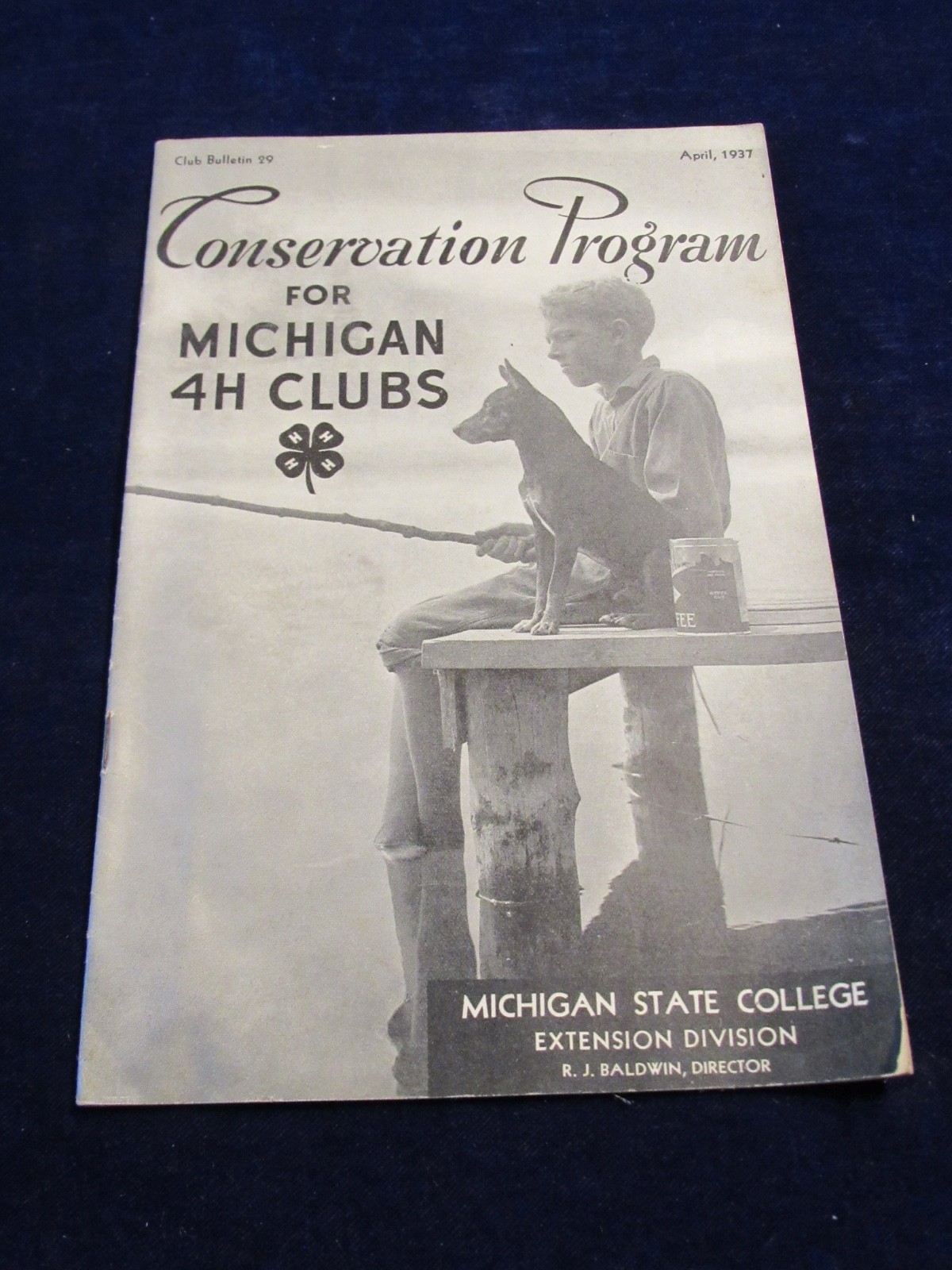 Vintage 1937 MSU Michigan State College Conservation Program for 4H Clubs C183