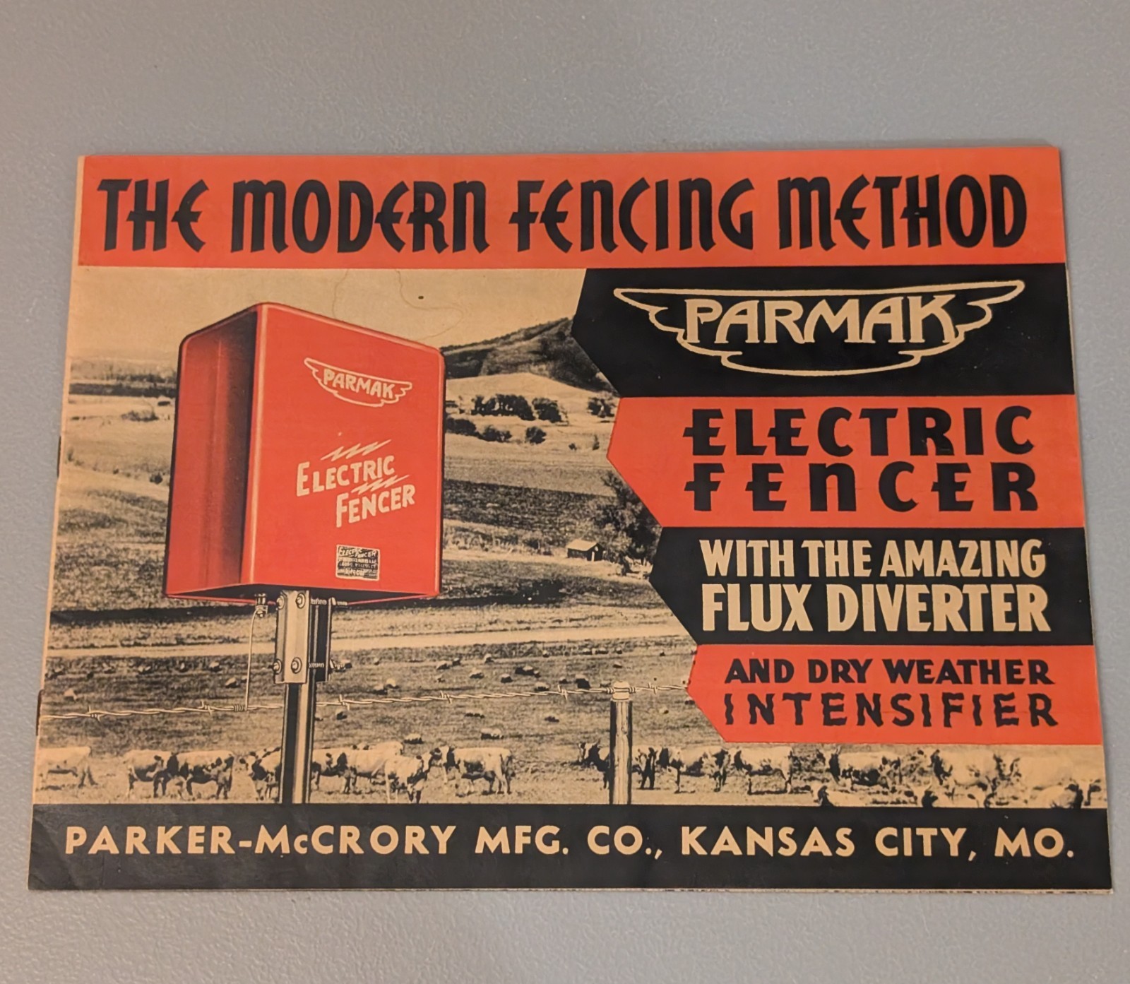 Parmak Electric Fencer 1939 Catalog Booklet w/ Letter – 1930s Depression Era Ad