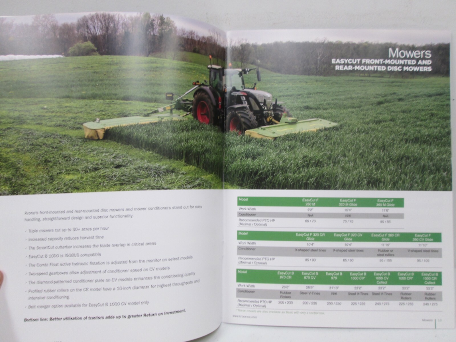 Krone 2019 Product Overview Sales Brochure Booklet Agriculture Tractors Mowers