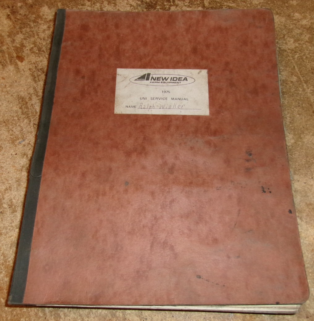 1975 new idea uni service manual in good shape used