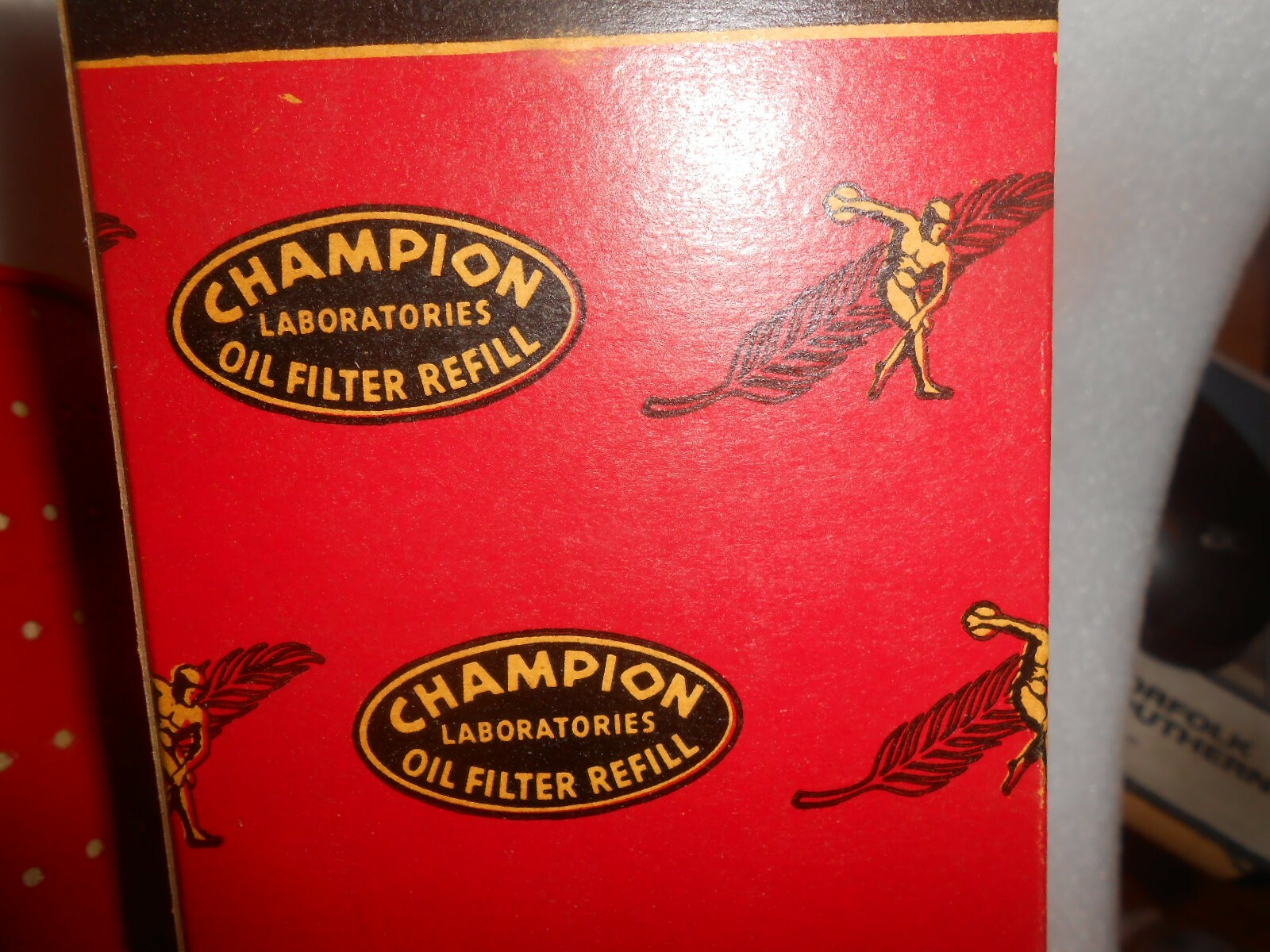 Vintage Champion International Harvester Oil Filter Refill in Original Box