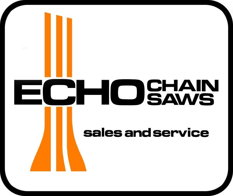 ECHO Chain Saws Sales & Service NEW Sign 18&Prime; Wide Diecut USA STEEL