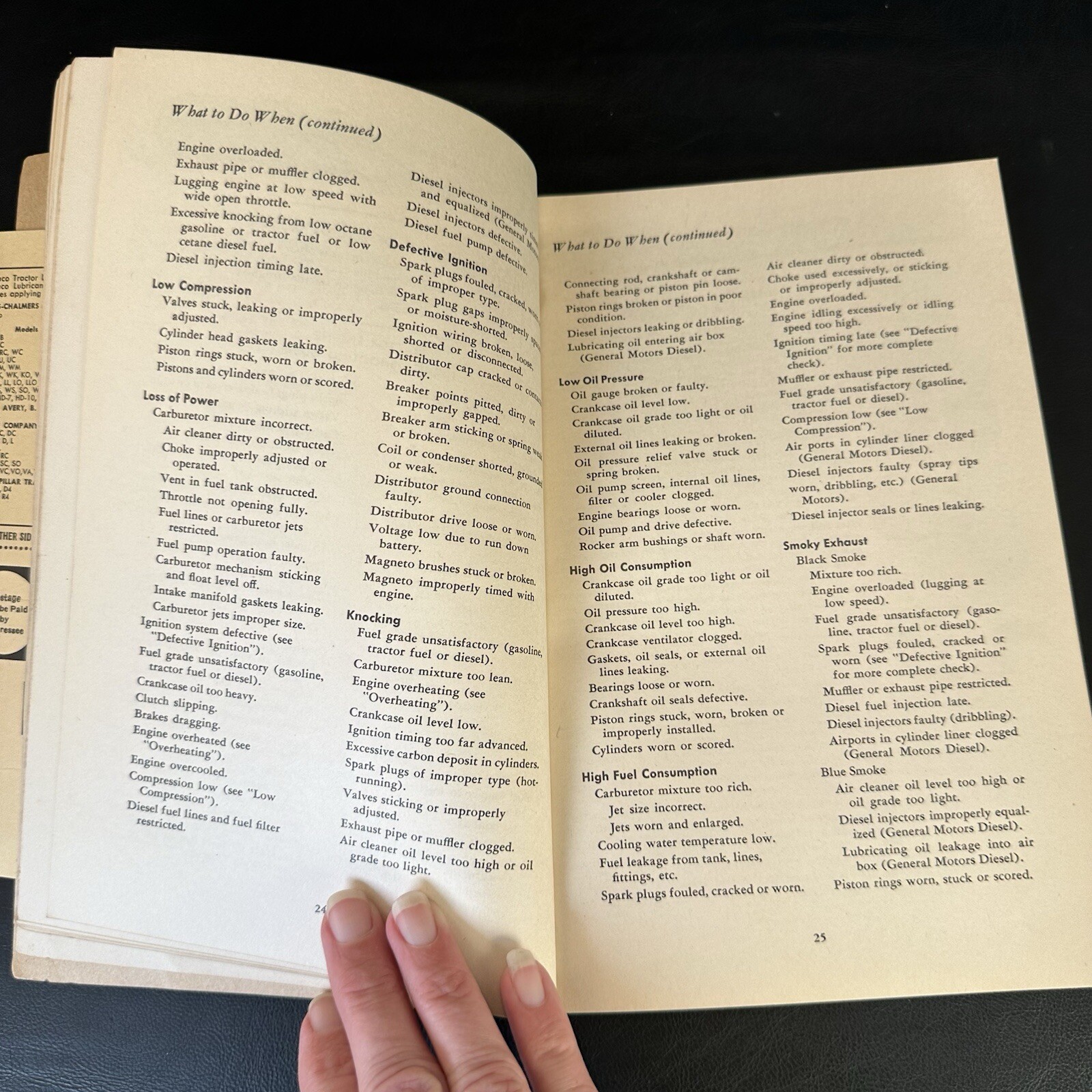 1943 TEXACO HARVEST GOLD FARM MANUAL