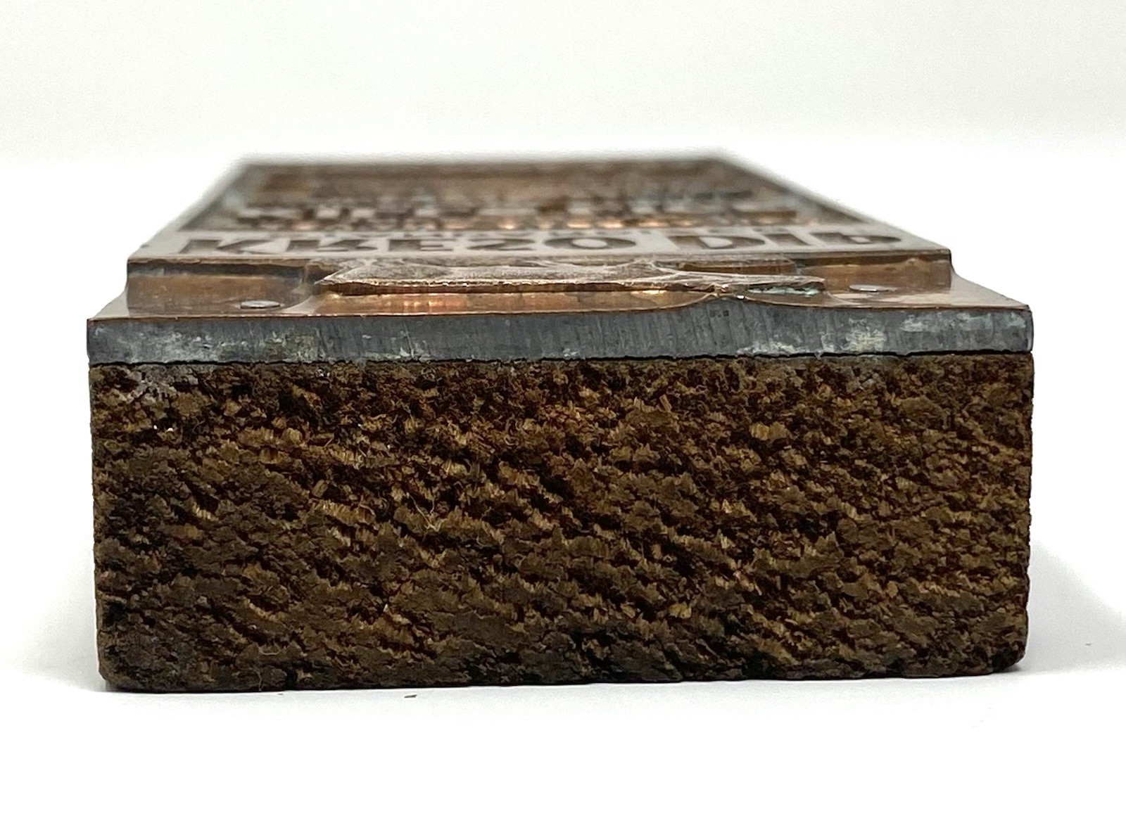 Kreso Dip Standardized Advertising Print Block With Copper Plate Vintage
