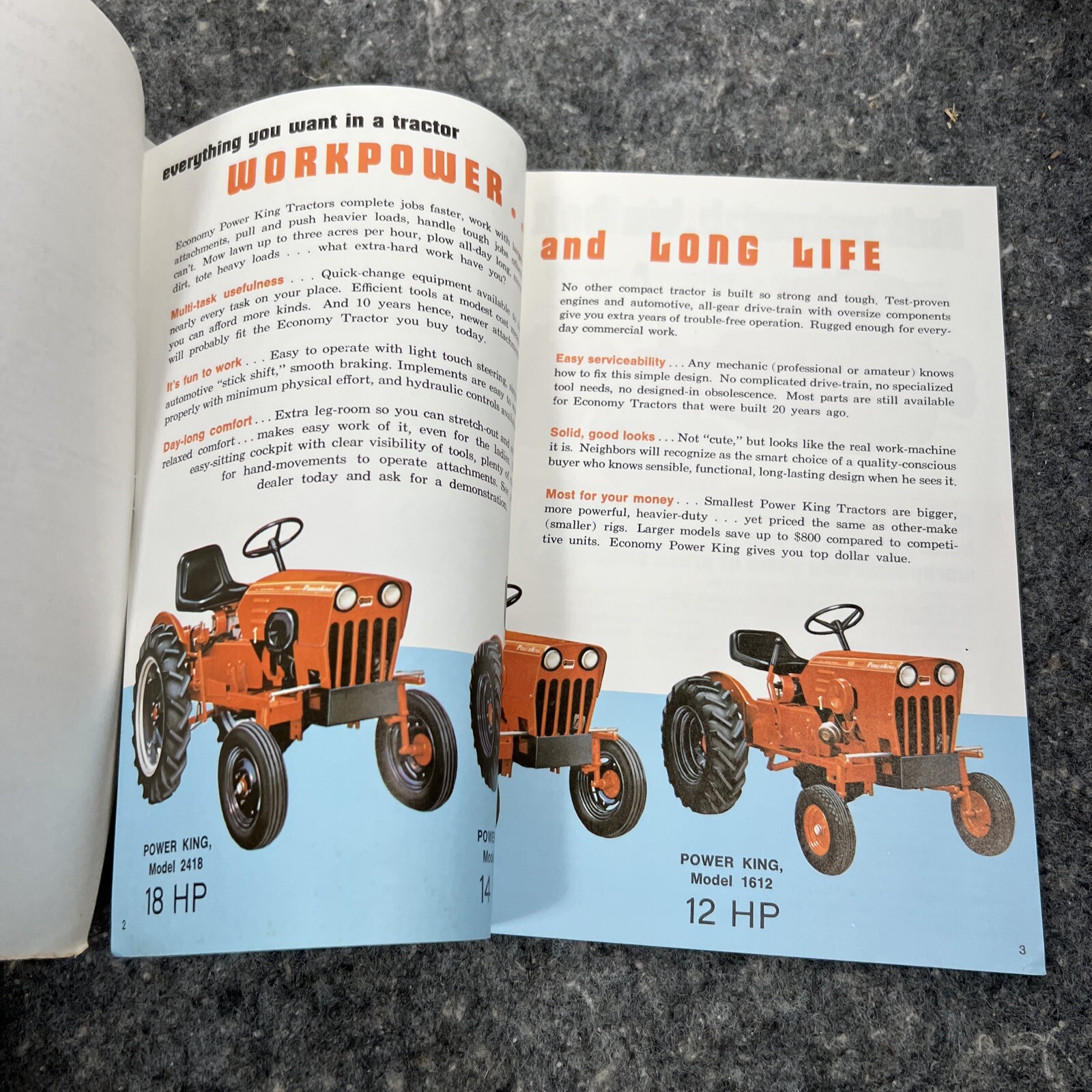 1979 Economy Power King Tractor Sales Brochure
