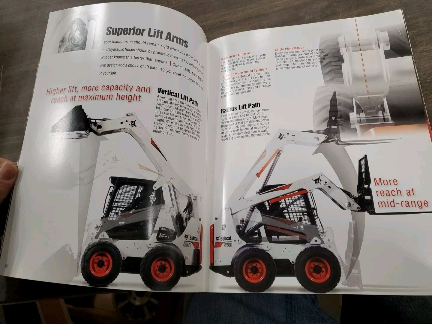 Factory Dealership Specs Brochures Bobcat Skid Steer Loader S70 S100 S130 & More