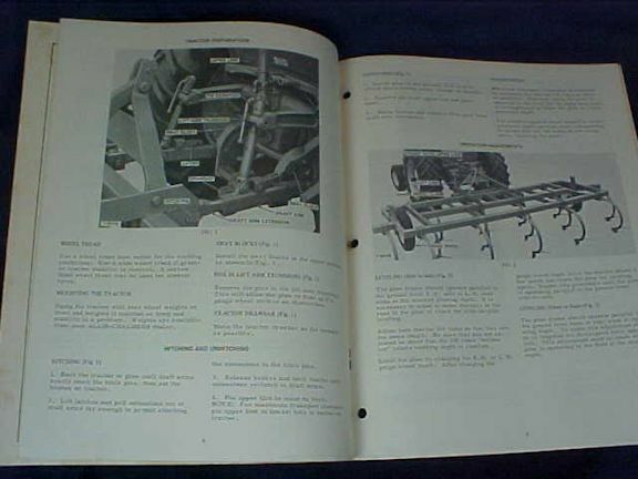 Vintage Allis Chalmers Operator&rsquo;s Manual Model 610 3 Point Hitch Chisel Plow