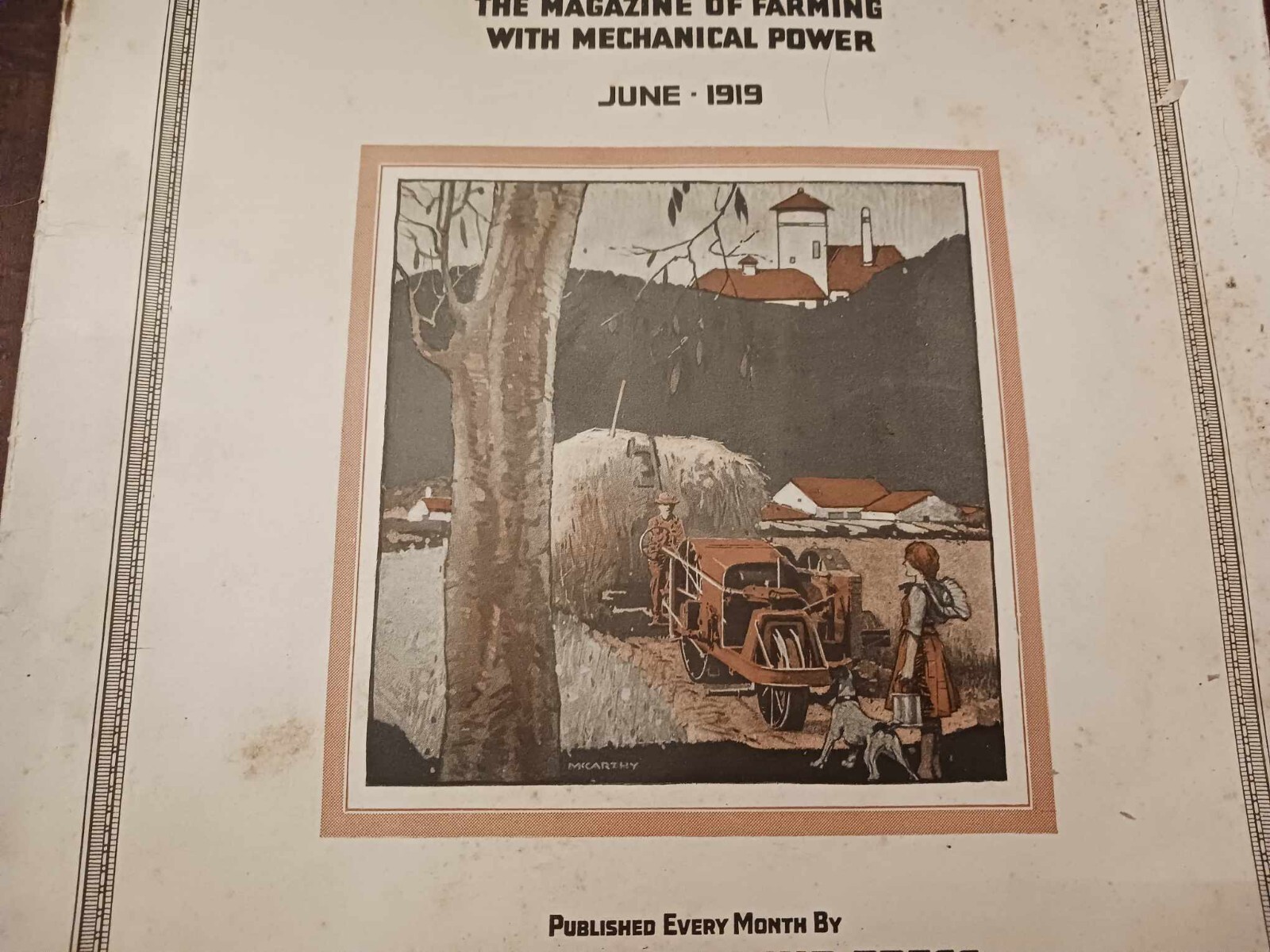 Vintage Magazine Power Farming June 1919 Ads Photos Farming News