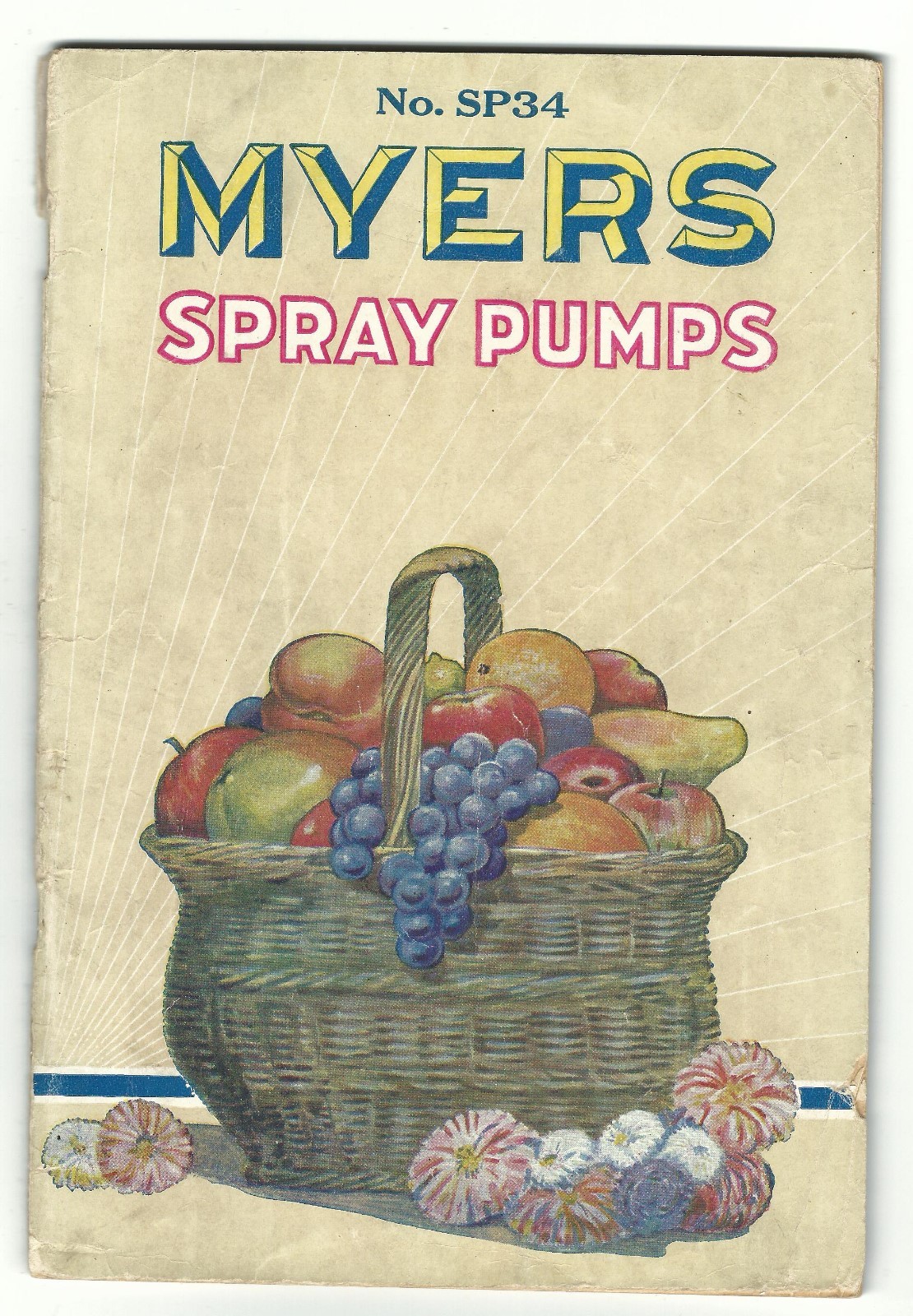1934 Catalog FE Myers Hand & Power Spray Pumps Ashland OH Farm Power Washer