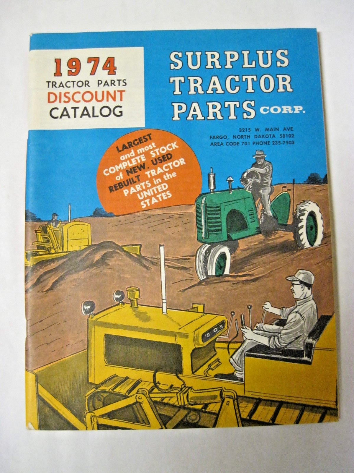 1974 Tractor Parts Discount Catalog
