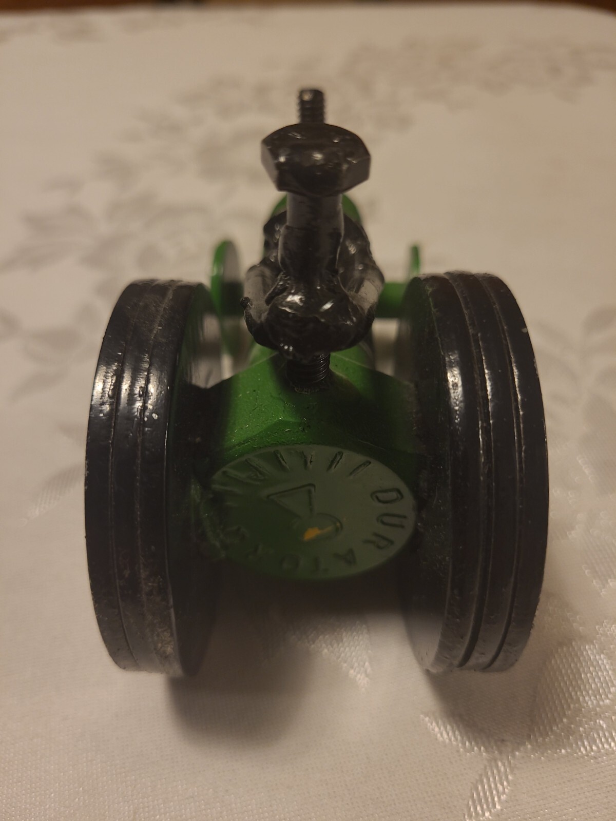 Custom Handmade Farm Tractor Scrap Bolts & Nuts – Black, Green 3 1/2&Prime; H x 5&Prime; L