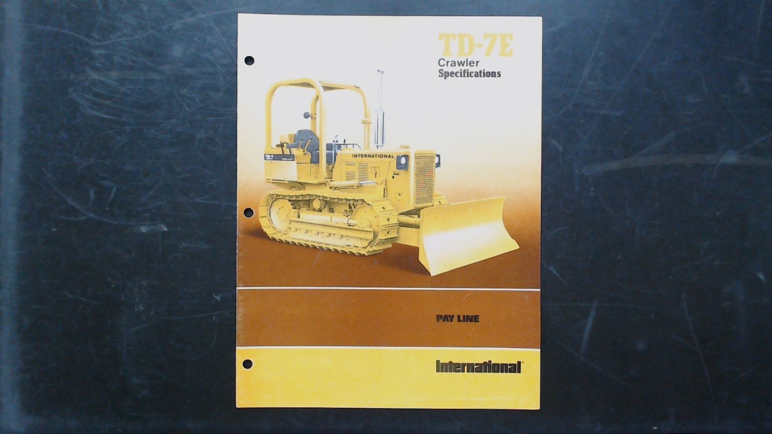 International TD-7E Crawler Brochure Vintage Agriculture Tractor Spec Sheet