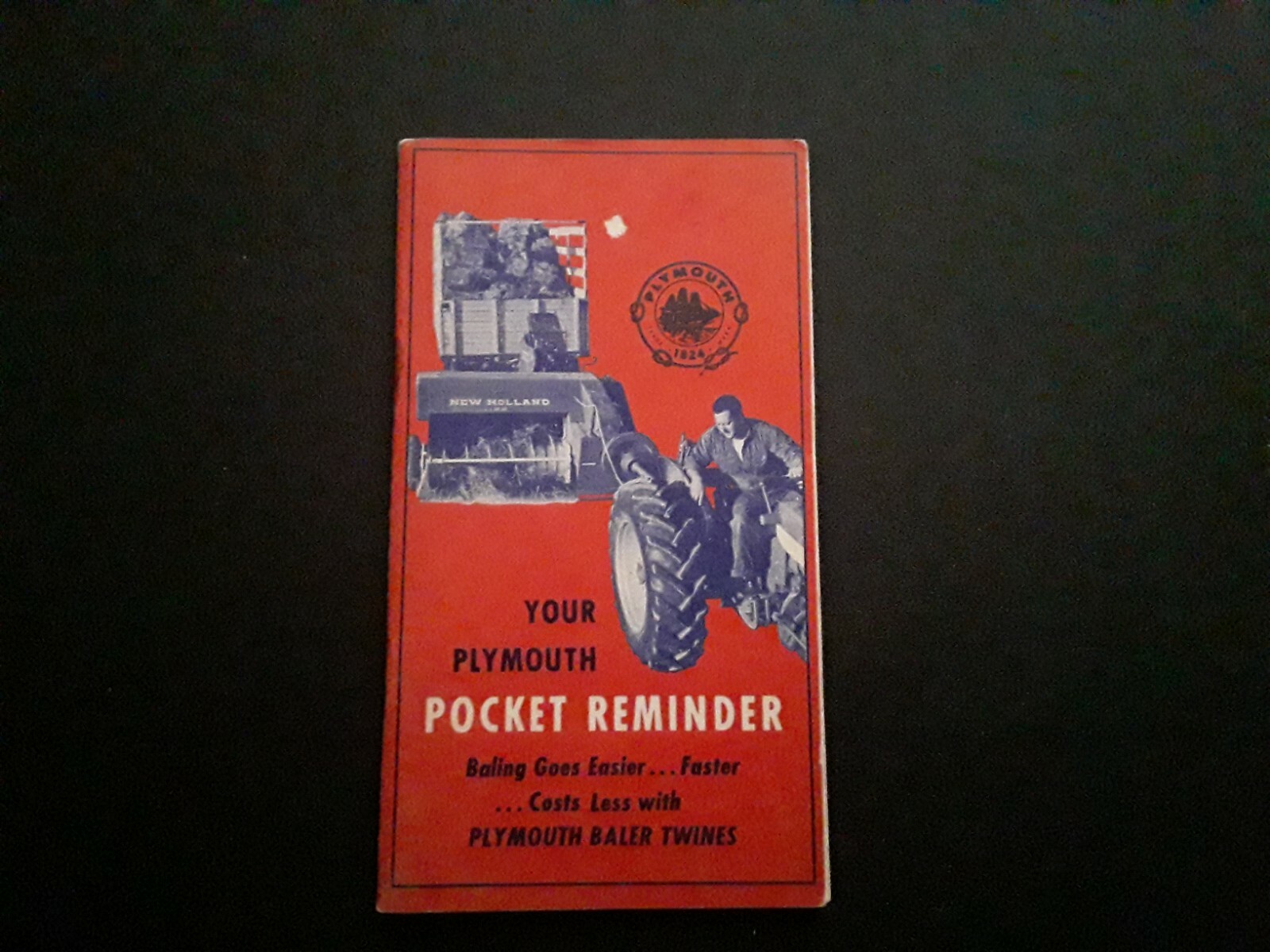 VINTAGE Plymouth Baler Twines Pocket Reminder 1960s?
