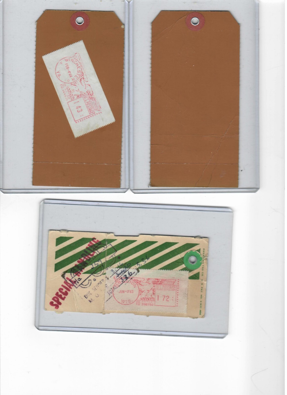 Brillion Iron Works ID Tags , Brillion Wisconsin, Reider Equip. Harrisburg Pa.